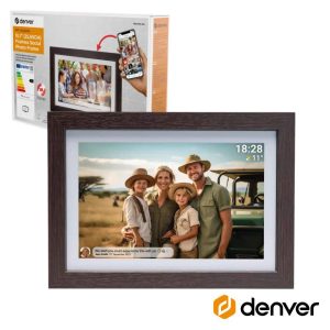 Moldura Digital FRAMEO 10.1" Castanho DENVER - (PFF-1042DWMK3)