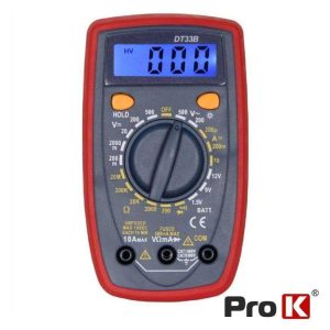Multímetro Digital 500V 10A 20MOhm PROK - (PK-DT33B)