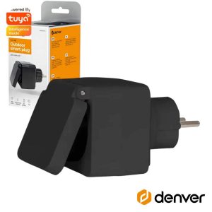 Tomada Elétrica Schuko Smart Home Wifi TUYA DENVER - (PLO-108)