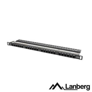 Patch Panel 24 Portas RJ45 CAT6 0.5U 19" LANBERG - (PPU6-0024-B)