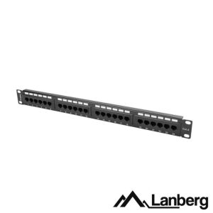 Patch Panel 24 Portas RJ45 CAT6 1U 19" LANBERG - (PPU6-1024-B)
