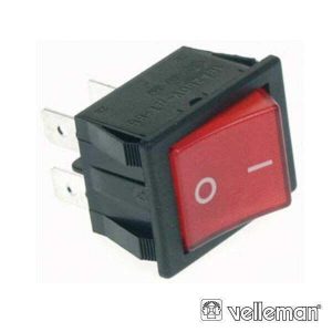 Interruptor Basculante C/ Luz 10a-250v Dpst On-Off VELLEMAN - (R906)