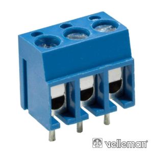 Bloco De Terminais C/ 3p De 5mm VELLEMAN - (SCREW03)