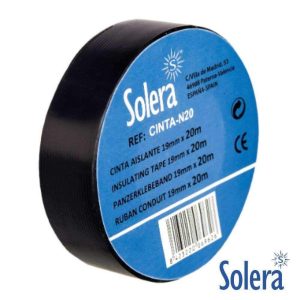 Fita Isoladora Preta 19mm 20m SOLERA - (SLR-CINTA-N20)