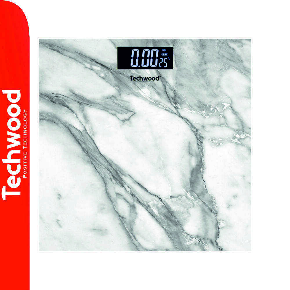 Balança Corporal 180kg Digital Vidro TECHWOOD - (TPP-831)