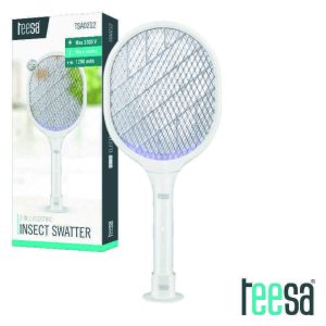 Raquete Mosquiteiro Elétrica Recarregável 2 em 1 TEESA - (TSA0212)