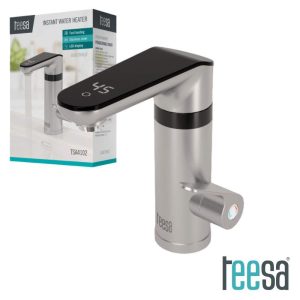 Torneira Elétrica Bancada 220V 3500W IPX4 Cinza/Inox TEESA - (TSA4102)