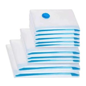 Conjunto 10 Sacos P/ Arrumação de Roupa Em Vácuo - (VACUUM-BAG)