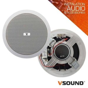 Coluna De Tecto Pa 100v 6.5" 10Wmáx Branca VSOUND - (VCS6BP)