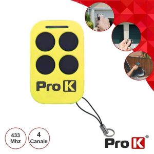 Comando Garagem Universal 4 Canais 433mhz PROK - (VIPOPEN4/6)