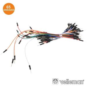 Kit 65 Cabos de ligação Jumper Macho Macho VELLEMAN - (WJW009N)
