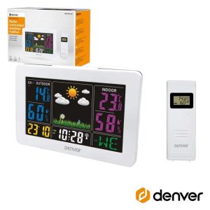 Estação Meteorológica S/ Fios C/ Visor Branco DENVER - (WS-540WHITE)