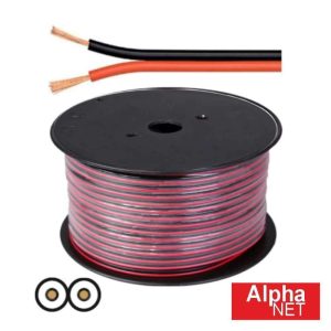 Cabo Coluna 2x0.75mm Cobre Puro Preto/Vermelho ALPHANET - (WTR56/075)