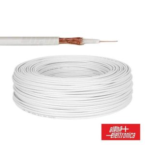 Cabo Mini Coaxial 75 Ohm Ø3mm Branco - (WTR701)