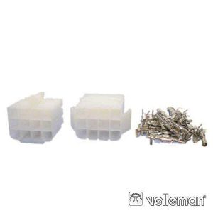 Conjunto De Conectores Multifunções P/ Cabos VELLEMAN - (WTWCS3X4)