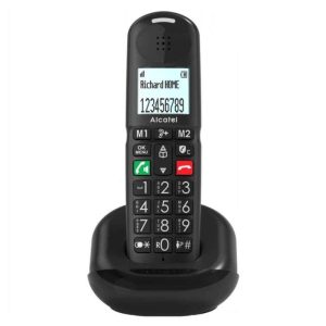 Telefone S/ Fios Preto Alcatel - (XL685)
