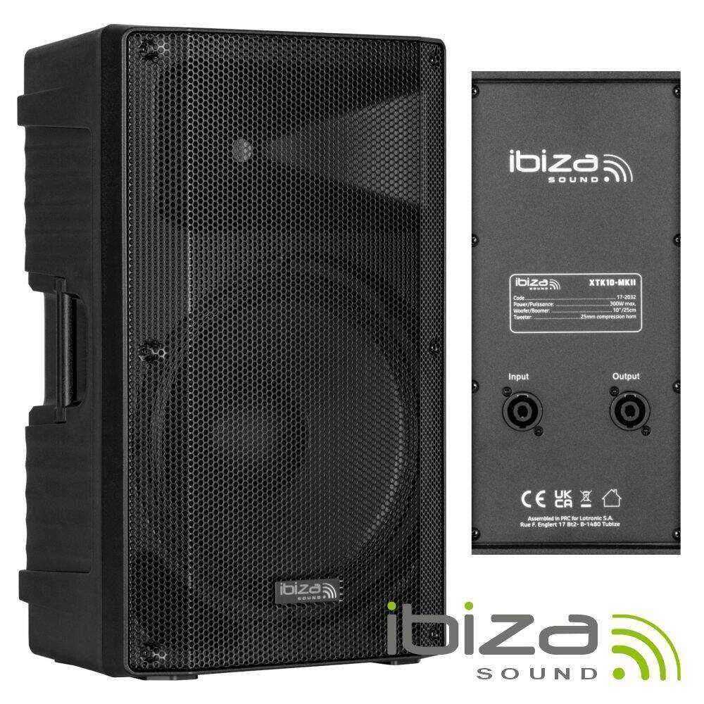 Coluna Passiva 10 300Wmáx ABS IBIZA - (XTK10-MKII)