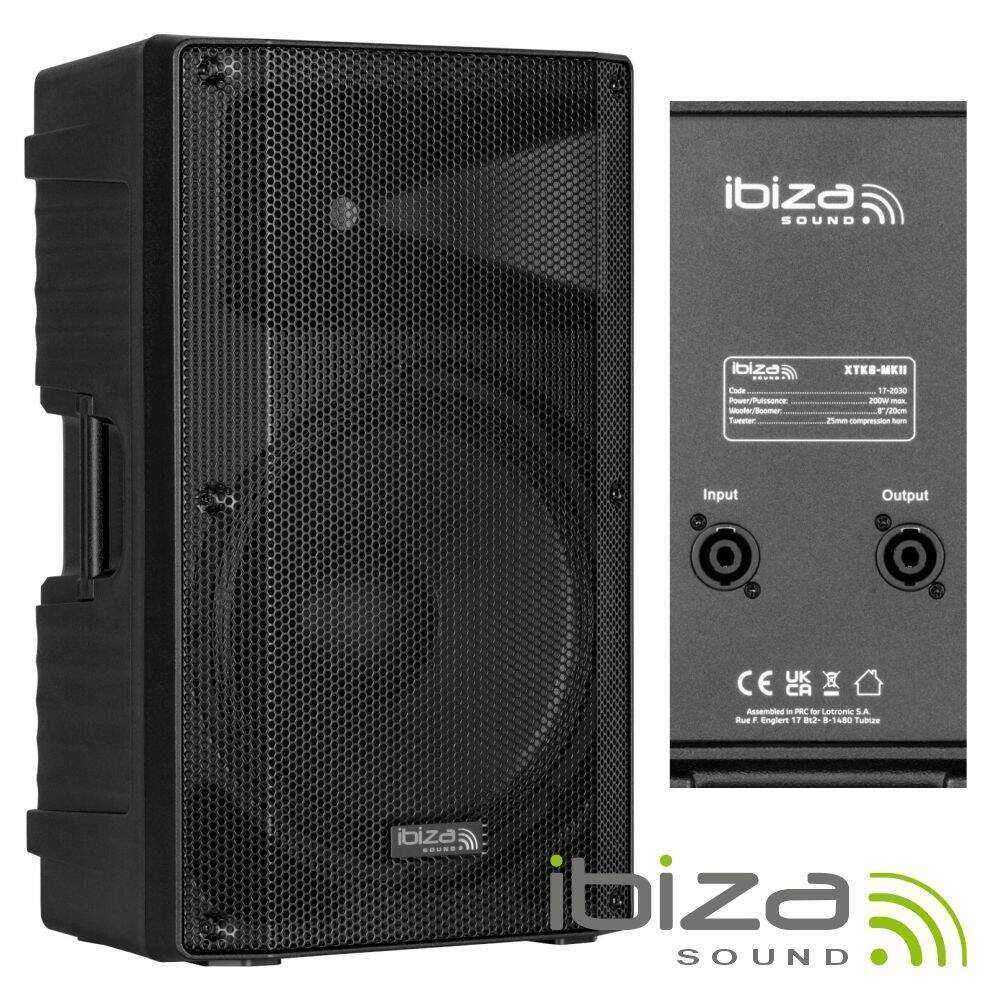 Coluna Passiva 8 200Wmáx ABS IBIZA - (XTK8-MKII)