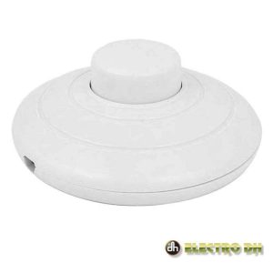 Interruptor De Pé 2a 250v Redondo Branco Edh - (11.645/B)
