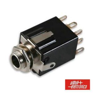 Ficha Jack 6.35mm Fêmea St De Painel 3p 8 Contactos - (33-4)