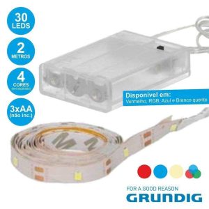 Fita 60 LEDS C/ 2m Multicores IP20 Grundig - (34355)