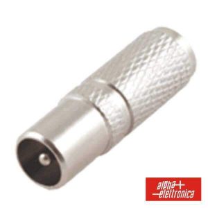 Ficha Coaxial Macho TV Ø9.5mm Metálica - (53-5/1)