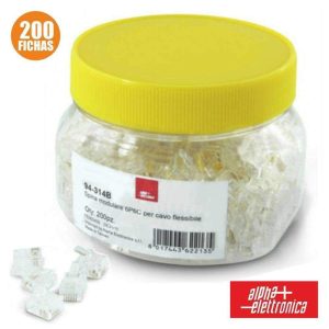 Ficha Telefone RJ12 Modular 6p6c P/ Cabo Flexível - (94-314B)