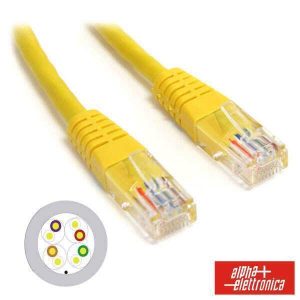Cabo De Rede U/UTP CAT5E 0.5m Amarelo - (95-706/005YB)