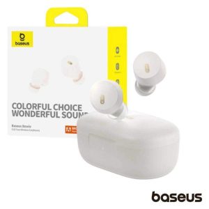 Auriculares Earbuds TWS Bluetooth Bowie E18 Branco BASEUS - (A00023800223-00)