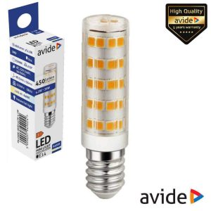 Lâmpada LED E14 JD 4.2W 230V 6400K 450lm AVIDE - (ABJD14CW-4.2W)