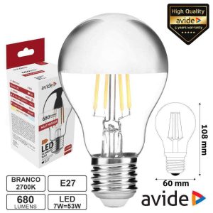 Lâmpada LED E27 HF Globo Filamento 7W 230V 2700K 806lm AVIDE - (ABLFG27WW-7W-HM)