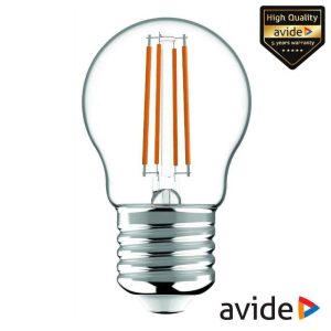 Lâmpada LED E27 Globo Filamento 4.5W 230V 3000K 470lm AVIDE - (ABLFMG27WW-4.5W)