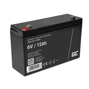 Bateria Chumbo Gel AGM 6V 12A GREEN CELL - (AGM01)