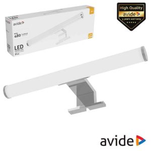 Candeeiro LED 5W 480lm 300mm 4000K IP44 Cromado AVIDE - (ALML-R30-C-5W)