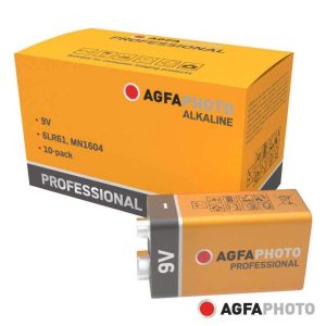 Pilha Alcalina 9V/6LR61 10X Profissional AGFAPHOTO - (APP9VP10)