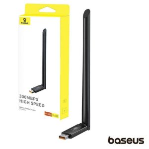 Adaptador USB Wifi Lan 802.11b/G/N/A/AC 300mbps BASEUS - (B01317600111-01)