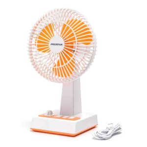 Ventoinha de Mesa Estilo Vintage Ø20cm 4.5W Branca - (B301013KU)
