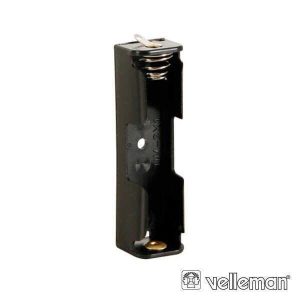 Suporte P/ 1 Pilha AA C/ Terminais P/ Soldar VELLEMAN - (BH311D)