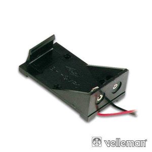 Suporte P/ 1 Pilha De 9V C/ Fios VELLEMAN - (BH9V)