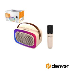 Coluna Bluetooth Portátil C/ Micro 100W AUX/USB/SD/BT DENVER - (BTM-610)