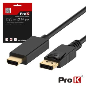 Cabo Displayport Macho / HDMI Macho 4K 3m PROK - (CDPHDMI3K)