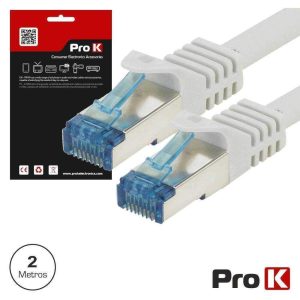 Cabo De Rede CAT6E 2m Cinzento PROK - (CFTP6E2B)