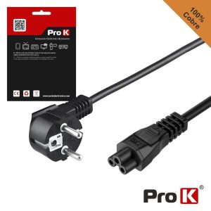 Cabo Alimentação Schuko Macho / IEC C5 Fêmea 1.5m PROK - (CIEC5/1.5B)