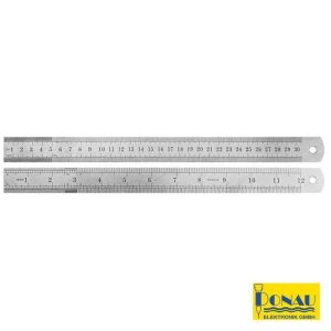 Régua Metálica 30Cm DONAU - (DNMLS30)