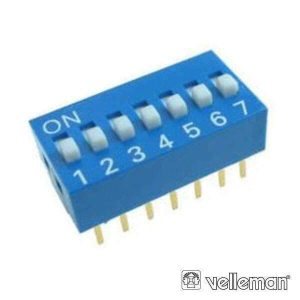 Interruptor Dip 7 Posições VELLEMAN - (DS-7)