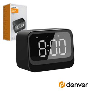 Relógio Despertador C/ Bluetooth Preto DENVER - (EC-54B)