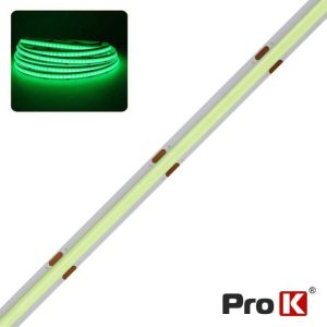 Fita COB 24V 16W/m Verde 10m IP44 PROK - (FL62G/10)