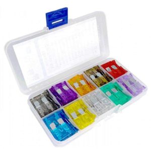 Conjunto de 100 Fusíveis 19mm P/ Automóvel 2-35A - (FUSE-KIT-01)