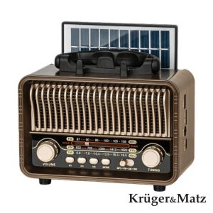 Rádio Solar AM/FM/SW /BT/USB/MicroSD - (KM0832)