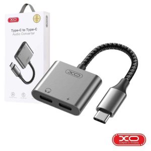 Adaptador USB-C Macho P/ 2x USB-C 27W QC+AFC+PD XO - (NB-R257A)